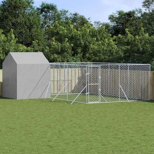 Massbinet Hühnerkäfig Außengehege Freilaufgehege Hühnerstall Hasenstall Geflügelhaltung Käfig Kleintiergehege Voliere Verzinkter 6 x 6 x 2.5 m mit Dach und Seitenwände Massbinet Hühnerkäfig Außengehege Freilaufgehege Hühnerstall Hasenstall Geflügelhaltung Käfig Kleintiergehege Voliere Verzinkter 6 x 6 x 2.5 m mit Dach und Seitenwände von Massbinet
