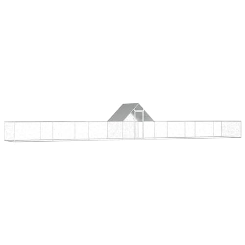 Massbinet Hühnerkäfig Freilaufgehege Hühnerstall 14x2x2 m Verzinkter Stahl Scheitelpunkt mit Dach Massbinet Hühnerkäfig Freilaufgehege Hühnerstall 14x2x2 m Verzinkter Stahl Scheitelpunkt mit Dach von Massbinet