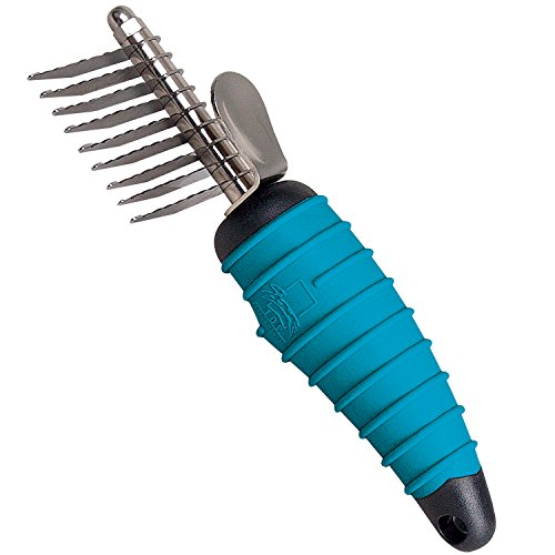 Master Grooming Tools Ergonomic Dematting Tools — Molded Tools for Grooming Dogs - 9-Blade Comb, 6⅞" von Master Grooming Tools
