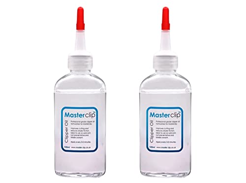 Masterclip 2 x 100 ml Haarschneideöl für Hunde Schermaschinen Pferde Schermaschine von Masterclip