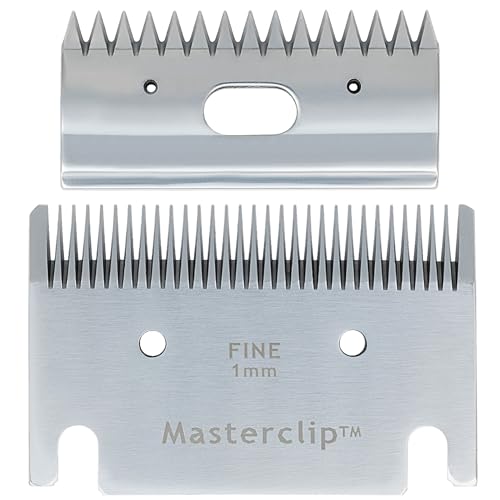 Pferdeschermaschine Klinge für Liveryman Calypso Heiniger Dextella Maxtra (Feinschnitt 1mm) Horse clipping blades (fine cut 1mm) von Masterclip