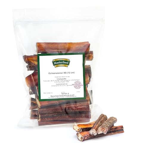 Masterfeed Ochsenziemer 10 cm, Getrocknet, 100% Natürlich, Kauartikel für Hunde, 500 g Masterfeed Ochsenziemer 10 cm, Getrocknet, 100% Natürlich, Kauartikel für Hunde, 500 g von Masterfeed