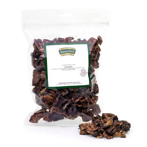 Masterfeed Pferdelunge Würfel, Getrocknet, 100% Natürlich, Kauartikel für Hunde, 500 g von Masterfeed