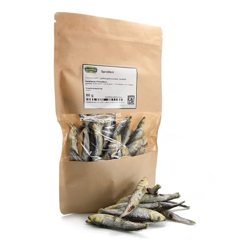 Masterfeed Trockenbarf Sprotten, gefriergetrocknete Qualität, Barf Leckerli für Hunde, 150 g von Masterfeed
