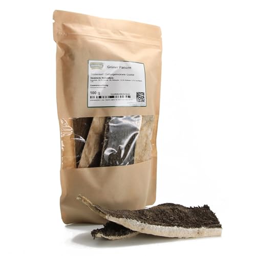 Masterfeed Trockenbarf Grüner Rinderpansen, gefriergetrocknete Qualität, Barf Leckerli für Hunde, 500 g von Masterfeed