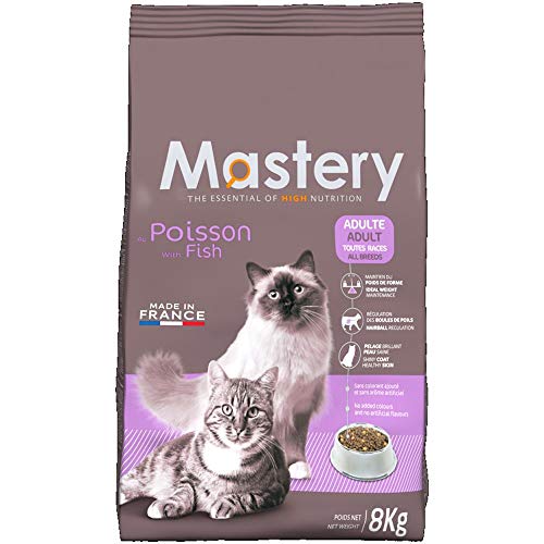 Mastery Katzenfutter Adult Fisch, Trockenfutter für ausgewachsene Katzen - 8 kg von Mastery