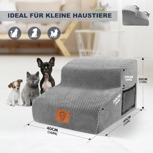 Masthome Hundetreppe 2 Stufen,30cm Haustiertreppe aus Schaumstoff, Hundetreppe für Kleine Hunde Masthome Hundetreppe 2 Stufen,30cm Haustiertreppe aus Schaumstoff, Hundetreppe für Kleine Hunde von Masthome