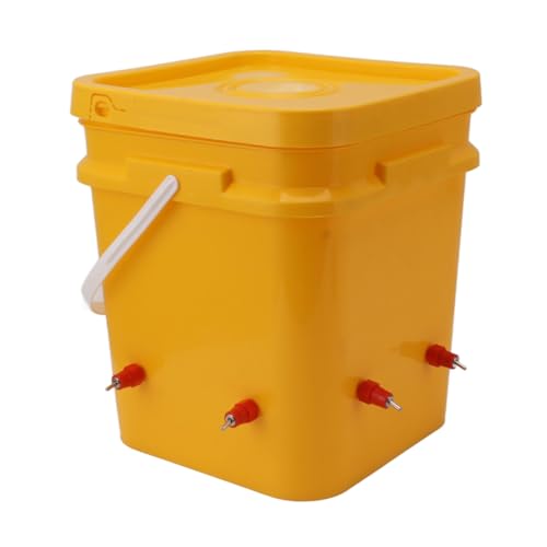 Automatische Hühner-Bewässerungsbecher, Hühner-Bewässerungsbecher mit 12 l Handfass, Geflügel-Trinkausrüstung für Gänseente (Masyrth4wp1bzndx-11) von Masyrt