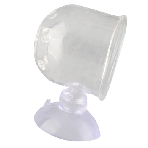 Masyrt Aquarium -Feeder, Transparentes Aquarium -Redworm Feeder Saugbecher Futter Futter Cup Behälterzubehör (#1) von Masyrt