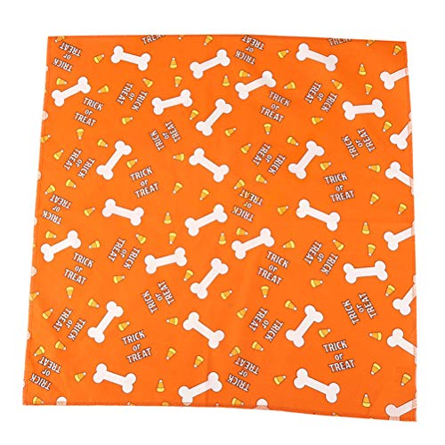 Masyrt Halloween-Hundebandanas, Premium-Material, Modische und Süße, Mittelgroße Hundeschal für Geburtstagsfeier (Orange) von Masyrt