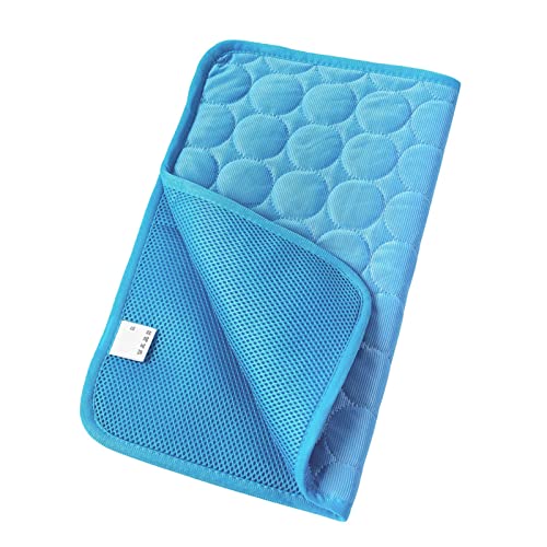 Masyrt Haustier Ice Seidenmatte Extra Große Hund Kühlmatte Haustier Kühlkissen Atmungsaktives Sommer Ice Kissen für Hunde Katzen (Xl/100 * 70 cm) von Masyrt