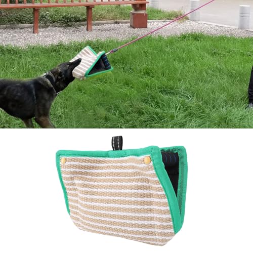 Masyrt Hundebiss-Trainingskissen aus Langlebigem Jute-Material, Beiß-Zerrspielzeug, Ideal für Deutsche Schäferhunde und Große Rassen Masyrt Hundebiss-Trainingskissen aus Langlebigem Jute-Material, Beiß-Zerrspielzeug, Ideal für Deutsche Schäferhunde und Große Rassen von Masyrt