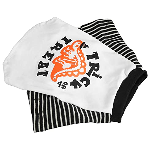 Masyrt Premium Polyester Hundehemd Weiches Leichtes Haustier -T -Shirt mit Halloween -Muster für die Meisten Hunde und Katzen für Frühlings- und Sommerkleidung Geeignet (L) von Masyrt