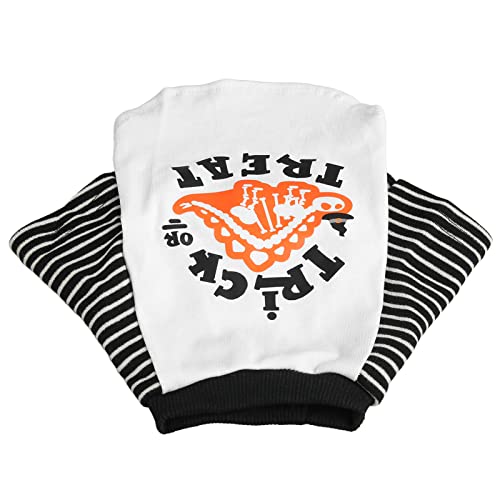 Masyrt Premium Polyester Hundehemd Weiches Leichtes Haustier -T -Shirt mit Halloween -Muster für die Meisten Hunde und Katzen für Frühlings- und Sommerkleidung Geeignet (S) von Masyrt
