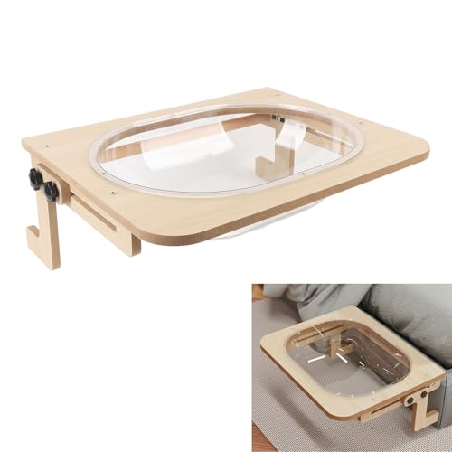 Masyrt Premium Transparentes Katzen-Hängemattenbett, Stabile Holzstruktur, Transparentes Katzenmöbel-Set Zur Wandmontage, Ideal Zum Schlafen, Spielen und Faulenzen Masyrt Premium Transparentes Katzen-Hängemattenbett, Stabile Holzstruktur, Transparentes Katzenmöbel-Set Zur Wandmontage, Ideal Zum Schlafen, Spielen und Faulenzen von Masyrt