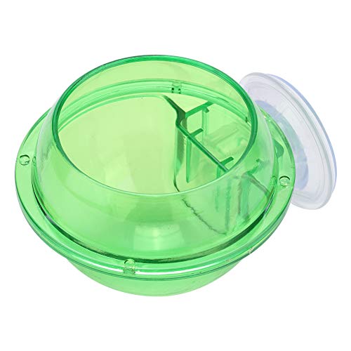 Saugschüssel für Vivarium -Feeder 12 × 11 × 5 Kunststoff Langlebige Transparente Reptilien Saugnapfbecher -Feeder Schüssel für Eidechse Gecko von Masyrt