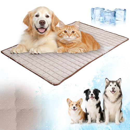 Kühlmatte Katze,Kühlmatte für Den Sommer,Kühlmatte Hund Hundekühlmatte für Hund & Katze Selbstkühlende Matte für Haustiere Summer Pet Ice Pad Abrieb-und Bissfest Natürliche Kühlung (B, XXL) Kühlmatte Katze,Kühlmatte für Den Sommer,Kühlmatte Hund Hundekühlmatte für Hund & Katze Selbstkühlende Matte für Haustiere Summer Pet Ice Pad Abrieb-und Bissfest Natürliche Kühlung (B, XXL) von Matame