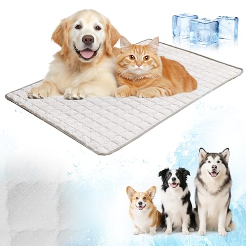 Kühlmatte Katze,Kühlmatte für Den Sommer,Kühlmatte Hund Hundekühlmatte für Hund & Katze Selbstkühlende Matte für Haustiere Summer Pet Ice Pad Abrieb-und Bissfest Natürliche Kühlung (E, XXL) Kühlmatte Katze,Kühlmatte für Den Sommer,Kühlmatte Hund Hundekühlmatte für Hund & Katze Selbstkühlende Matte für Haustiere Summer Pet Ice Pad Abrieb-und Bissfest Natürliche Kühlung (E, XXL) von Matame
