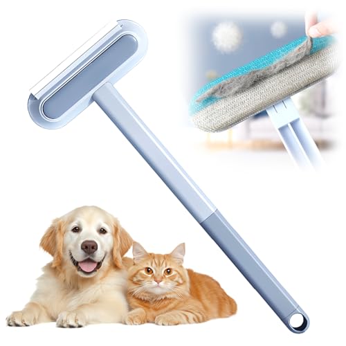 Matame 4 in 1 Multifunctional Tierhaarentferner,Fusselrolle Wiederverwendbar,Katzenbürste Reinigungsbürste für Fenster und Fliesen (1PCS) von Matame