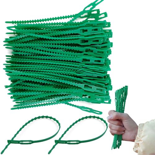 Matame Pflanzenbinder Verstellbare, Kunststoff Kabelbinder Twist Ties für Grüne Pflanzenstütze, Gartenbinder Kunststoff,Bindegarn Pflanzen, Pflanzen Befestigung Für Tomaten, Gurken (200PCS, 11.5cm) Matame Pflanzenbinder Verstellbare, Kunststoff Kabelbinder Twist Ties für Grüne Pflanzenstütze, Gartenbinder Kunststoff,Bindegarn Pflanzen, Pflanzen Befestigung Für Tomaten, Gurken (200PCS, 11.5cm) von Matame