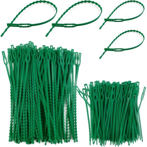 Matame Pflanzenbinder Verstellbare, Kunststoff Kabelbinder Twist Ties für Grüne Pflanzenstütze, Gartenbinder Kunststoff,Bindegarn Pflanzen, Pflanzen Befestigung Für Tomaten, Gurken (400PCS, 4 Größe) Matame Pflanzenbinder Verstellbare, Kunststoff Kabelbinder Twist Ties für Grüne Pflanzenstütze, Gartenbinder Kunststoff,Bindegarn Pflanzen, Pflanzen Befestigung Für Tomaten, Gurken (400PCS, 4 Größe) von Matame