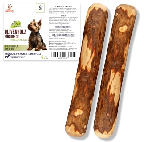 Olivenholz für Hunde Kleine 2 Stück Kauholz S Holzknochen als Hundespielzeug Kauspielzeug Hund Ideal für Welpen & kleine Hunde Olivenholz für Hunde Kleine 2 Stück Kauholz S Holzknochen als Hundespielzeug Kauspielzeug Hund Ideal für Welpen & kleine Hunde von Matchpet