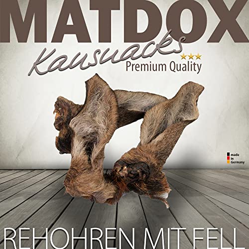Premium Rehohren mit Fell - 5 Stück - Made in Germany - von Matdox