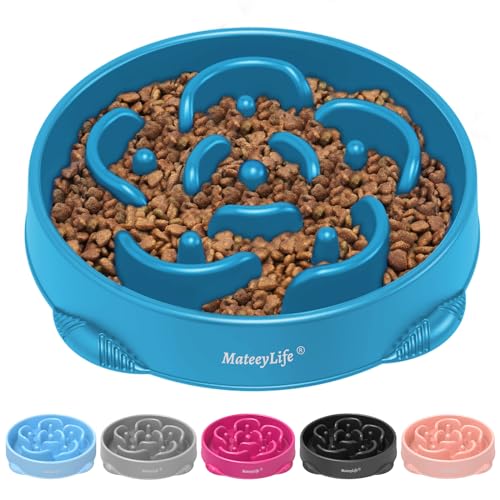 MateeyLife Hundenapf 2 Stück, Anti schling napf Hund – Rutschfester Slow Feeder Hundenapf für mittelgroße und große Hunde MateeyLife Hundenapf 2 Stück, Anti schling napf Hund – Rutschfester Slow Feeder Hundenapf für mittelgroße und große Hunde von MateeyLife