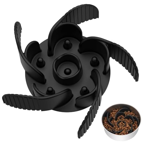 Mateeylife Futternäpfe für Hunde mit Saugnäpfen, Anti-Ersticken, langsames Fressen, für mittelgroße und große Rassen, passt in grundlegende Näpfe von 12,7–19,1 cm, Schwarz Mateeylife Futternäpfe für Hunde mit Saugnäpfen, Anti-Ersticken, langsames Fressen, für mittelgroße und große Rassen, passt in grundlegende Näpfe von 12,7–19,1 cm, Schwarz von MateeyLife