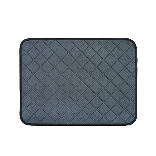 Mateju Puppy Pads Wiederverwendbare 1 Stück, Welpen Unterlage Urin Absorption PIPI Matten für Hunde Welpenunterlagen Waschbar Trainingspads für Hunde Meerschweinchen (2XL-180x180cm,Dunkelgrau) von Mateju