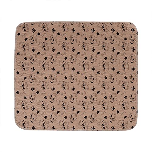 Mateju Puppy Pads Wiederverwendbare 1 Stück, Welpen Unterlage Urin Absorption PIPI Matten für Hunde Welpenunterlagen Waschbar Trainingspads für Hunde Meerschweinchen (XS-30x30cm,Khaki Welpe) von Mateju