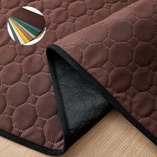 Mateju Wiederverwendbare Puppy Pads, 2er Set Welpen Unterlage Urin Absorption PIPI Matten für Hunde Welpenunterlagen, Waschbar Trainingspads für Hunde Katze (L 50x70CM,Kaffee) von Mateju