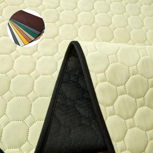 Mateju Wiederverwendbare Puppy Pads, 2er Set Welpen Unterlage Urin Absorption PIPI Matten für Hunde Welpenunterlagen, Waschbar Trainingspads für Hunde Katze (S 50x30CM,Beige) von Mateju