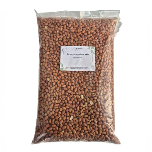 Matimels Futterwelt Erdnusskerne mit Haut(Light Skin), Erdnüsse, Vogelfutter, Top-Futterqualität (10 Kg) von Matimels Futterwelt