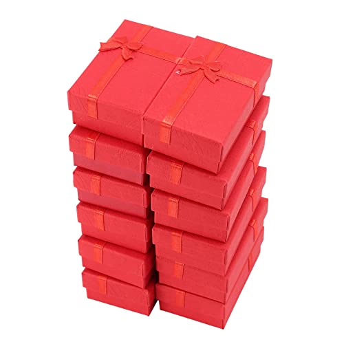 Mattress 12 StüCk Papier Schmuck Geschenkboxen für Schmuck DisplayRinge, Kleine Uhren, Halsketten, Ohrringe, Armband Geschenkverpackung Box (Mix Color) von Herold