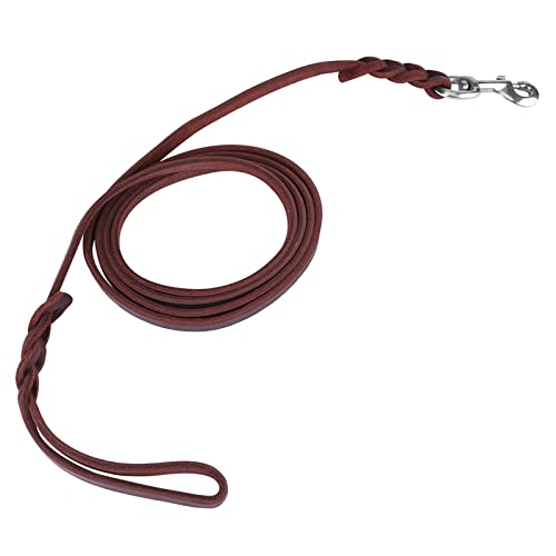 Hunde-Blei-Leine-Sicherheitsseil für das Gehen Beim Lauftraining mit Geflochtenem Design Geeignet für Mittelgroße Hund Dunkelbraun (Material länge 2 Meter 5 Netto länge ca. 2 Hunde-Blei-Leine-Sicherheitsseil für das Gehen Beim Lauftraining mit Geflochtenem Design Geeignet für Mittelgroße Hund Dunkelbraun (Material länge 2 Meter 5 Netto länge ca. 2 von Matybobe