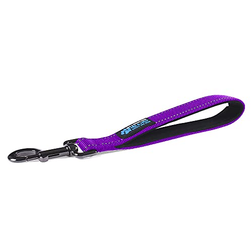 Max and Neo Kurze Verkehrsleine 25,4 cm – wir spenden eine Leine an eine Hunderettung für jede verkaufte Leine (lila) von Max and Neo