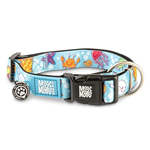 Max & Molly Gotcha! Smart ID Hundehalsband - Blue Ocean, L von Max & Molly Urban Pets