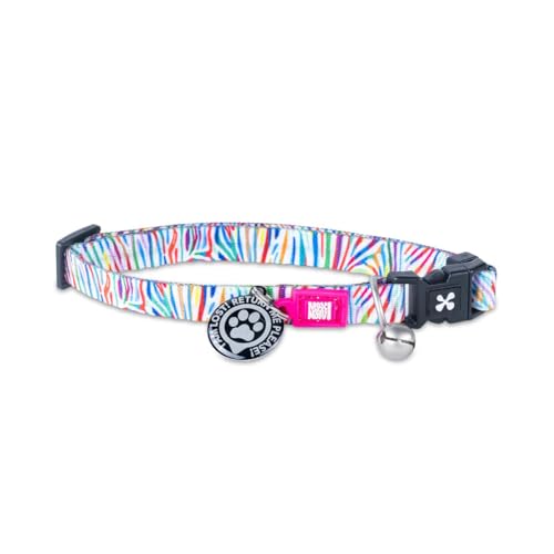 Max & Molly Katzen- und Kätzchenhalsband mit Glöckchen und Sicherheitsschnalle, bequem, verstellbare Größe, inklusive Gotcha QR Pet ID Tag, Magic Zebra Max & Molly Katzen- und Kätzchenhalsband mit Glöckchen und Sicherheitsschnalle, bequem, verstellbare Größe, inklusive Gotcha QR Pet ID Tag, Magic Zebra von Max & Molly Urban Pets