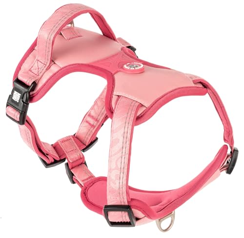 Max & Molly Sport Hundegeschirr Sehr Grosse Hunde mit Gotcha! Smart ID Sicherheitsanhänger, Matrix 2.0 Rose/XL, Geschirr Hund Gepolstert & Reflektierend - Komfort für deinen treuen Begleiter von Max & Molly Urban Pets