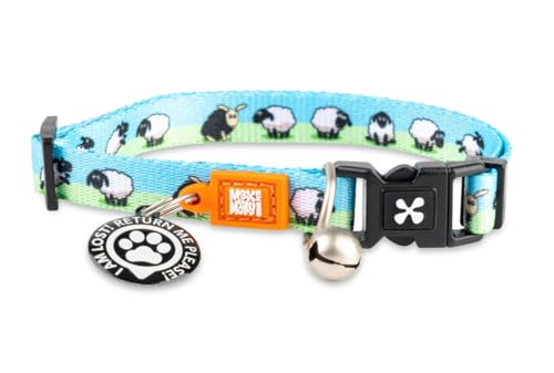 Max & Molly Urban Pets Lustiges und helles Katzenhalsband mit Glöckchen, Sicherheitsschnalle, Katzen/Kätzchen, skurriles Schaf-Design (189021) von Max & Molly Urban Pets