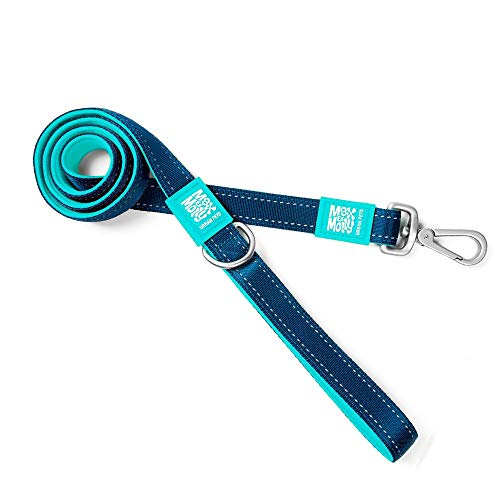 Max & Molly Ultra sichere und Bequeme gepolsterte Neopren-Sport-Leine mit reflektierenden Außennähten, Matrix Blue, Größe S von Max & Molly Urban Pets