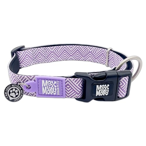 Max & Molly Urban Pets Smart ID Hundehalsband, weiches Neopren, wasserdicht, maschinenwaschbar, Power-Schnalle, Gotcha!-QR-Tag & benutzerdefiniertes App-Profil, Mykonos Lilac M Max & Molly Urban Pets Smart ID Hundehalsband, weiches Neopren, wasserdicht, maschinenwaschbar, Power-Schnalle, Gotcha!-QR-Tag & benutzerdefiniertes App-Profil, Mykonos Lilac M von Max & Molly Urban Pets
