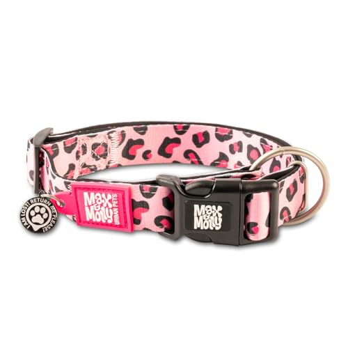 Smart ID Collar - Leopard Pink - XS von Max & Molly Urban Pets