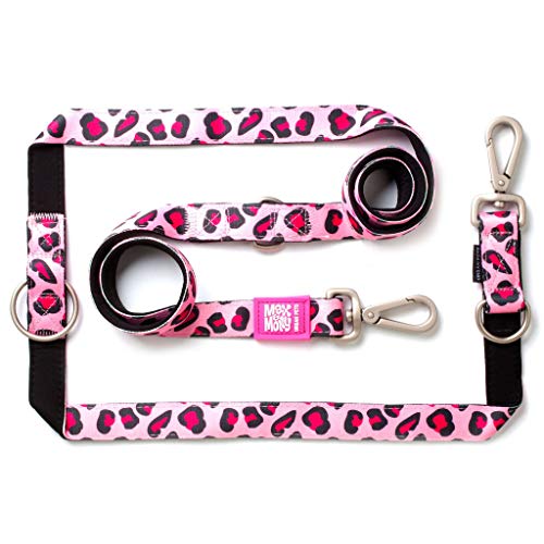 Max & Molly Multifunktions Hundeleine 2m mit 2 Karabinern, Leopard Pink/M Umhängeleine Gepolstert, Sicher & Flexibel – Komfort für deinen treuen Begleiter Max & Molly Multifunktions Hundeleine 2m mit 2 Karabinern, Leopard Pink/M Umhängeleine Gepolstert, Sicher & Flexibel – Komfort für deinen treuen Begleiter von Max & Molly Urban Pets