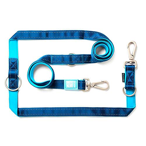 Max & Molly 4894512017627 Bequem, Sicher, Gepolstertes Neopren, Kühl Und Flexibel, Multifunktionsleine, L, Matrix Sky Blue von Max & Molly Urban Pets