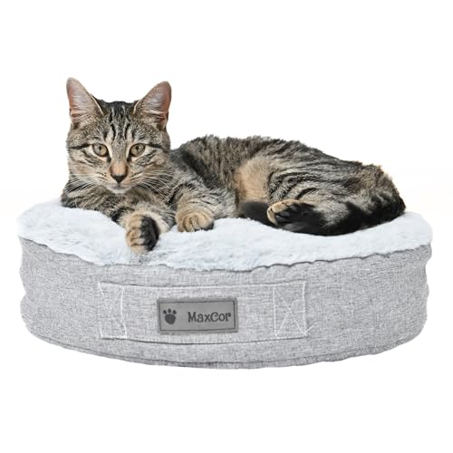 MaxCor Kleines Kissen für Hunde und Katzen, rund, aus Memory-Schaum – entlastet und bewahrt die Gelenke – entspannt und wendbar Sommer/Winter – leicht zu transportieren – verformt Sich Nicht und ist MaxCor Kleines Kissen für Hunde und Katzen, rund, aus Memory-Schaum – entlastet und bewahrt die Gelenke – entspannt und wendbar Sommer/Winter – leicht zu transportieren – verformt Sich Nicht und ist von MaxCor