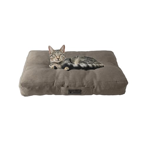 MaxCor Kissen für Hunde und Katzen, rechteckig, aus Memory-Schaum, orthopädisch, klein, beige, wasserdicht und entspannend, lindert und bewahrt die Gelenke, verformt sich nicht und ist MaxCor Kissen für Hunde und Katzen, rechteckig, aus Memory-Schaum, orthopädisch, klein, beige, wasserdicht und entspannend, lindert und bewahrt die Gelenke, verformt sich nicht und ist von MaxCor