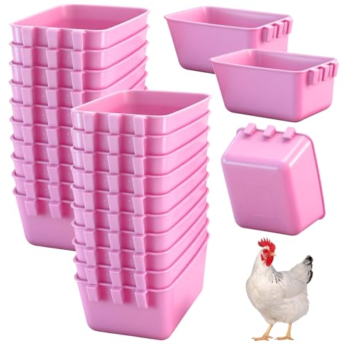 Maxdot 20 Stück Käfigbecher, Hühner-Futterstation, Bewässerung, 473 ml, Vogel-Futterspender zum Aufhängen, Hasenkäfig, Huhn, Wassernapf für Haustiere, Papageien, Hahn, Sittiche, Wildfaule, Geflügel Maxdot 20 Stück Käfigbecher, Hühner-Futterstation, Bewässerung, 473 ml, Vogel-Futterspender zum Aufhängen, Hasenkäfig, Huhn, Wassernapf für Haustiere, Papageien, Hahn, Sittiche, Wildfaule, Geflügel von Maxdot