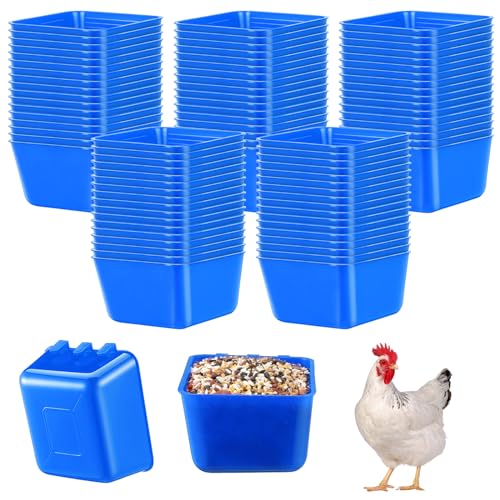 Maxdot 50 Stück Käfigbecher, Hühner-Futterbecher, 473 ml, zum Aufhängen, Vogelfutter, Wassernapf, Hasenkäfig, Futternapf für Haustiere, Papageien, Hahn, Sittiche, Wildfaule, Geflügel, Taube (blau) Maxdot 50 Stück Käfigbecher, Hühner-Futterbecher, 473 ml, zum Aufhängen, Vogelfutter, Wassernapf, Hasenkäfig, Futternapf für Haustiere, Papageien, Hahn, Sittiche, Wildfaule, Geflügel, Taube (blau) von Maxdot